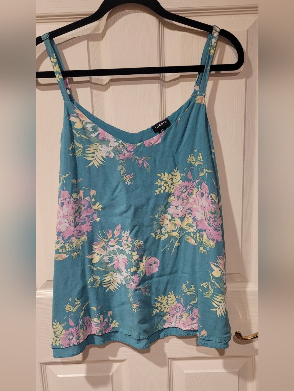 torrid Teal Floral Adjustable Strap Camisole